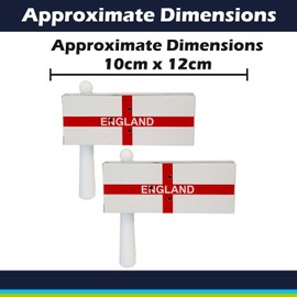 VFM e-Store - St George Supporters Noise Makers - - World Cup, Perfect for Football Fans, England Merchandise - Multi - 10cm X 12cm