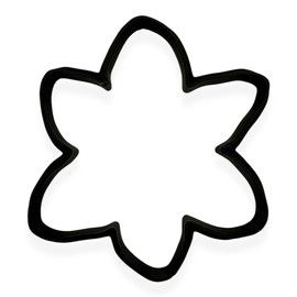 Daffodil Flower Cookie Cutter with Easy to Push Design (3.5 inch)