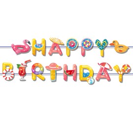 Pool Banner Pool Theme Party Supplies Summer Pool Banner Bohemian Banner Ramadan Mubarak Banner Ramadan Kareem Banner for Baby Shower Kids Mubarak Party Decorations