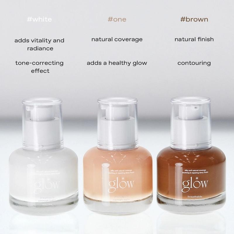 [glow] glow breathable blemish balm: lightweight & hydrating, skincare-like, medium-coverage