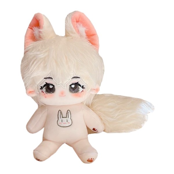 niannyyhouse Rabbit Ears Boy Stuffed Body Tail 20cm Plush Doll
