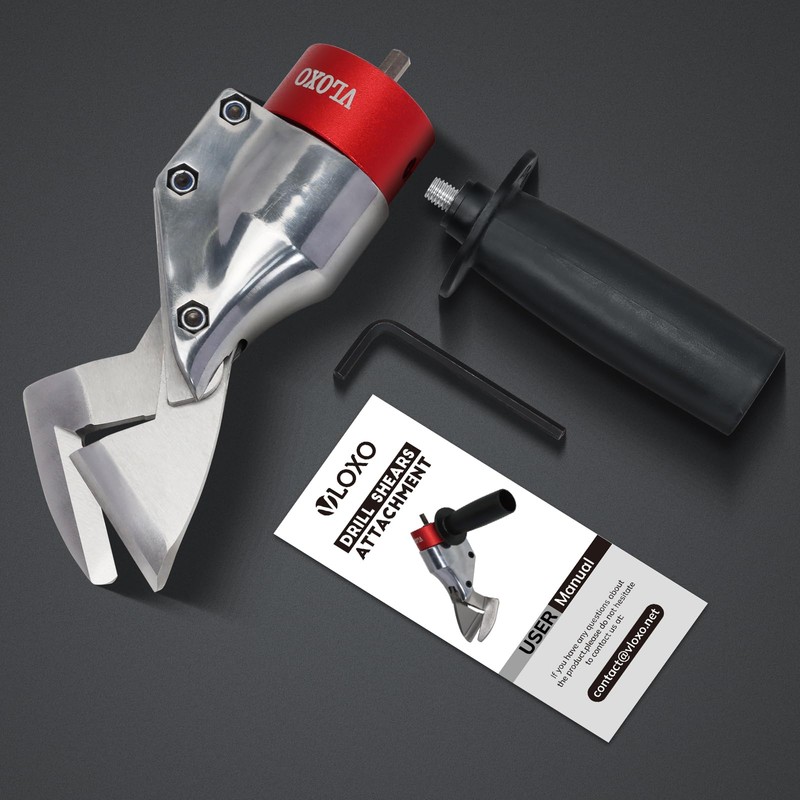 VLOXO Sheet Metal Cutter Drill Attachment Compatible with Multiple Models