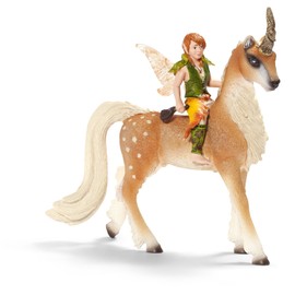 Schleich Male Elf On Forest Unicorn Playset