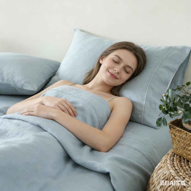 Simple&Opulence 100% Pure Linen Sheet Set Queen Size, Natural French
