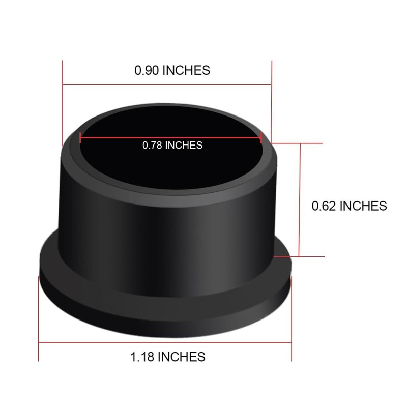 aiGear 8Pcs Hiking Standard Pole Tips Walking Sticks Rubber Tips