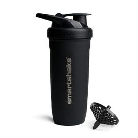 Smartshake Reforce Stainless Steel Protein Shaker Bottle - Non Insulated Unisex Gym Bottle | Metal Shaker Bottles - 900 ml | 30 oz - Leakproof Screw-O
