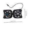 TEHAUX Portable Foldable Laptop Cooler with USB Powered Dual Fans