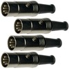 CESS Metal Body 5 Pin DIN Male Plug MIDI Cable