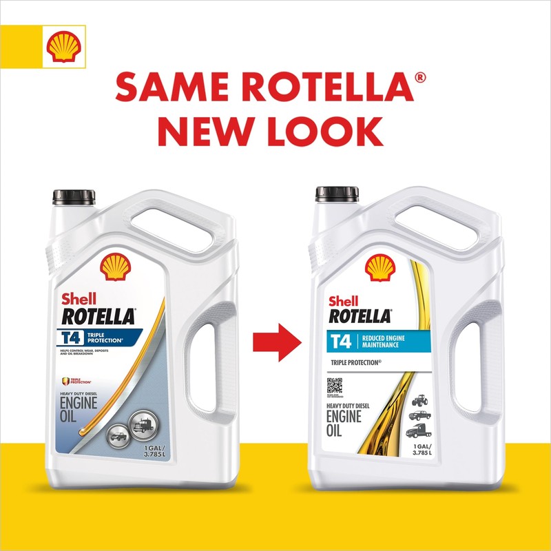 Shell Rotella T4 15W40 Diesel Engine Oil 2.5 Gallon Triple