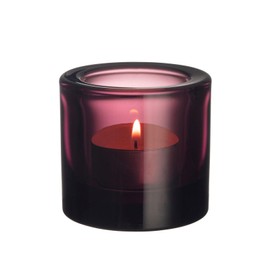 IITTALA Kivi Ljuslila, Minimalist Glass Holder for Formal Dinners, Parties & Relaxation, 6.5cm Width x 6.5cm Length x 6cm Height, 0.33kg Weight