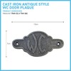 Cast Iron Antique Style WC Door Plaque | toilet |