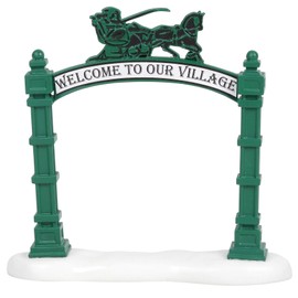 Department 56 Accessories for Villages Winter Welcome Archway Figurine, 4.5 Inch, Multicolor