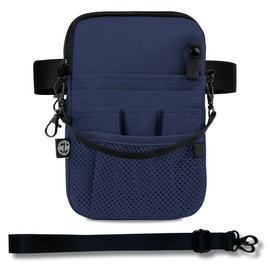 First Lifesaver 4-in-1 Convertible Nurse Fanny Pack with Multi-Compartment and Tape Holder For Nurses, Nursing Students, Navy, Regular, 4-in-1 Convertible Nurse Fanny Pack