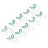 100 Pcs Shaped Paper Clips 2 Color Metal Material Light