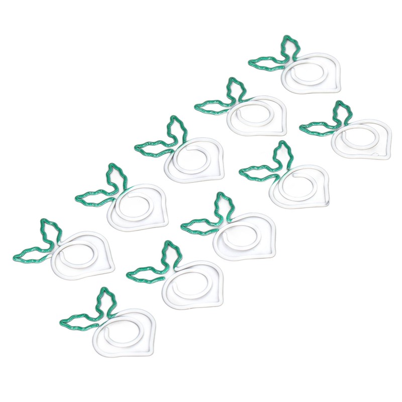 100 Pcs Shaped Paper Clips 2 Color Metal Material Light