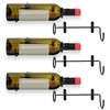 Ubamdom 6 Pcs Wall Mounted Wine Rack Holders - Metal