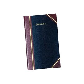 STAPLES Hardbound Journal, Black/Burgundy, 7.25" x 11.75", Ruled Writing Notebook with Durable Sewn Binding for Notes, Journaling & Office Records
