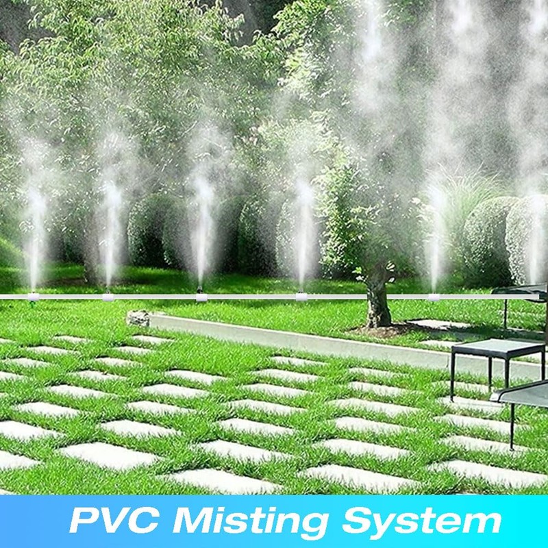 H&G lifestyles 1/2 Inch PVC Mist Nozzle Misting System for