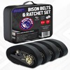 4 x 800kg 6m Ratchet tie Down Straps - Premium