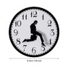 KASCLINO Silly Walk Wall Clock, Home Decor Walking Silent Wall