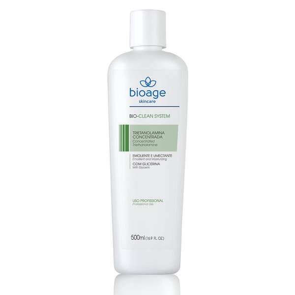 BIOAGE Bio-Clean System Concentrated Triethanolamine – Emollient, Moisturizing and Blackhead Remover – with Glycerin (16.9 fl. Oz)