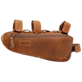 Gusti Maurice G. Leather Bicycle Bag Frame Bag for Tools Vintage Look Brown Bicycle Accessories