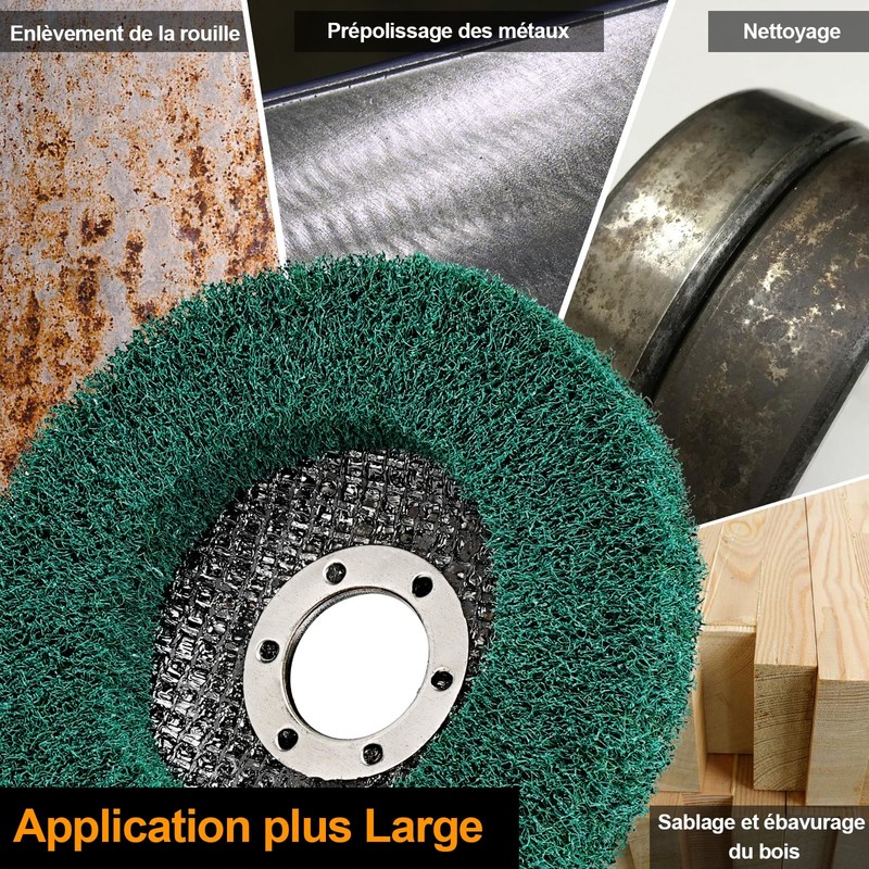 SI FANG 12.5 x 2.2cm Nylon Fiber Sanding Disc, 8