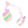 Bluetooth Cat Ear Headphones Fashionable Light Up Wireless Headset for