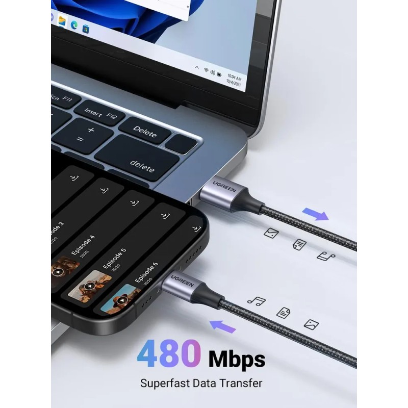 Paquete De Cables De Carga Rápida Ugreen Usb A A