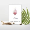 YIWANSIN Funny Red Wine Birthday Card for Men Woman, Humorous