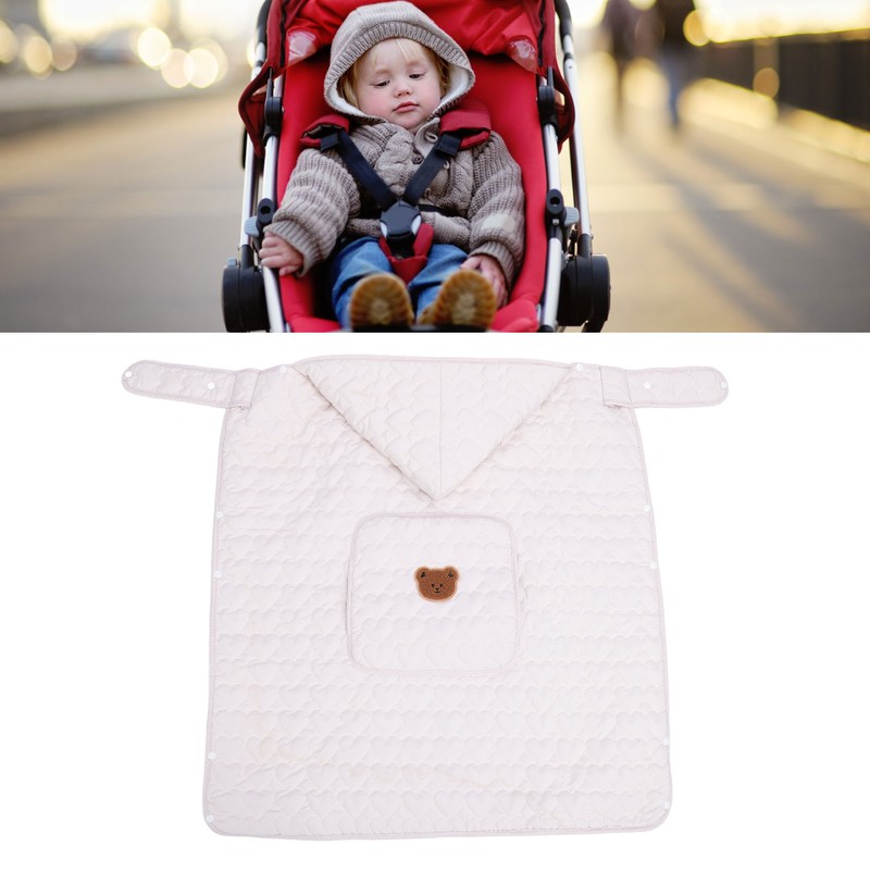 Hooded Toddler Blanket Keep Warm Wind Proof Thickened Cotton Flannel