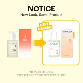 Numbuzin No.5 Suero Facial Goodbye Blemish, 50 ml – Gel Ligero con Vitamina C y Niacinamida