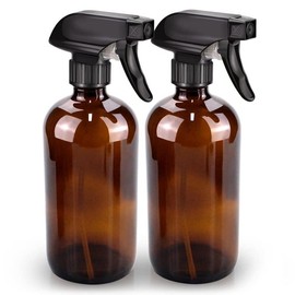 Glass Spray Bottle, Amber Glass Spray Bottle Set & Accessories for Non-toxic Window Cleaners Aromatherapy Facial Hydration Watering Flowers Hair Care - Color: Blue