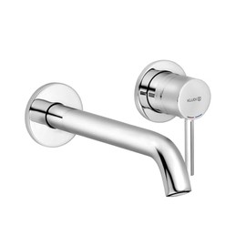 Kludi Bozz 382450576 Washbasin 2-Hole Wall-Mounted Single-Lever Mixer Tap Chrome