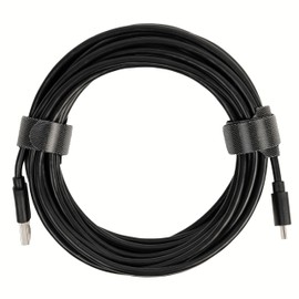 Velcro Cable Ties with Loop, Pack of 25, 15 cm Length, in Black, Cable Velcro Made of Nylon, Loop Velcro Tape, Resealable Cable Organisation, Cable Ties Velcro Closure, Clamp Cable Tape