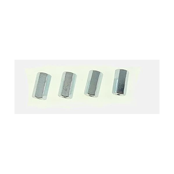 4 Pack 8-32 X 5/8" Long Hex Coupling Nut with