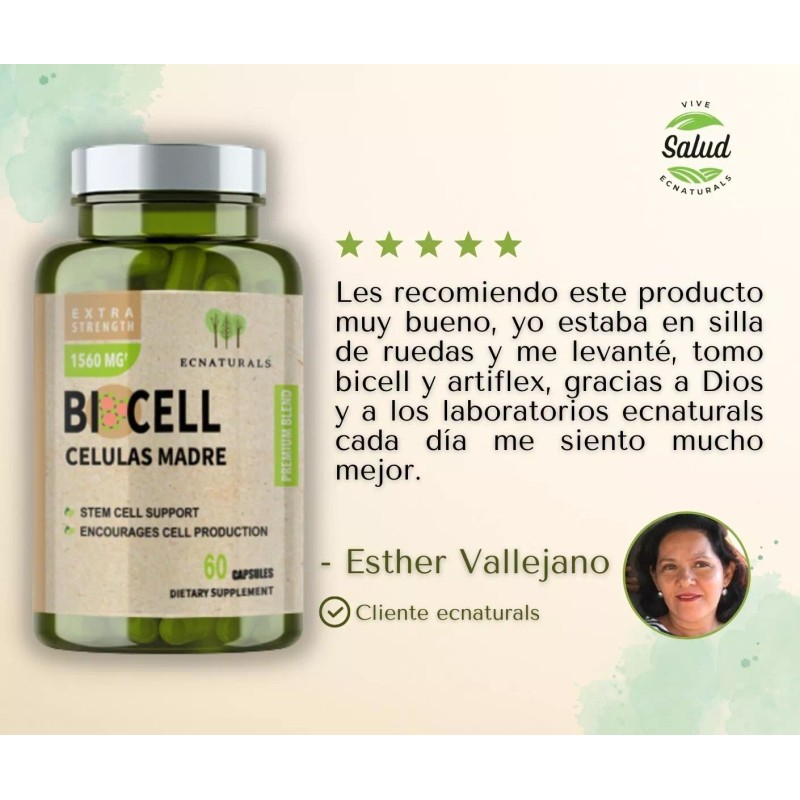 BICELL BIOCELL Celulas Madre 2 Frascos Regenerador Celular Natural BIOXCELL