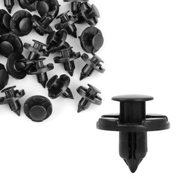 HOPESPANNER 30 Pcs 8mm Hole Retainer Clips- Plastic Drive Rivets Mud Flaps Bumper Fender Push Clips for Nissan Vehicle Components