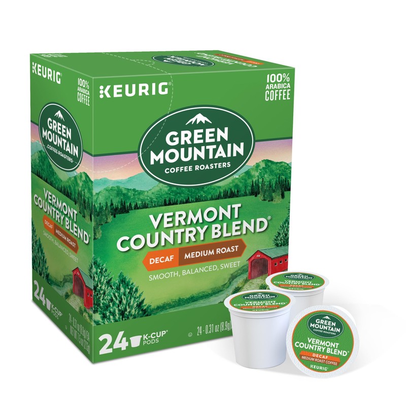 Green Mountain Coffee Roasters Vermont Country Blend Decaf, Keurig Single-Serve