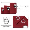 Easy-Going Blackout Curtains for Bedroom, Solid Thermal Insulated Grommet and