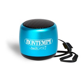 Bontempi | Mini Bluetooth Lautsprecher Blau, Einfache und Schnelle Drahtlose Verbindung, Ideal für Partys und Kinder, 300x200x195mm