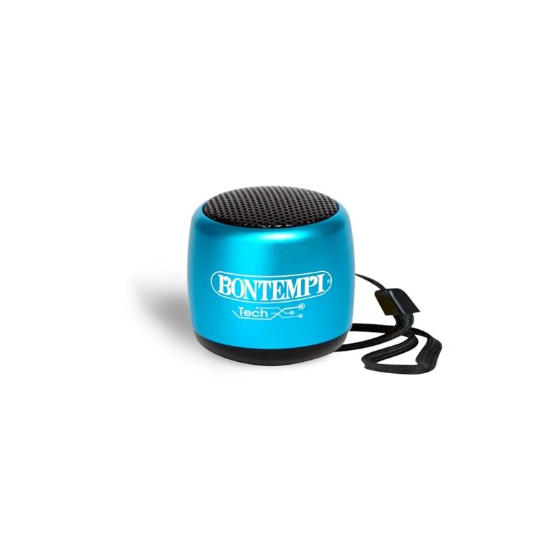 Bontempi | Mini Bluetooth Lautsprecher Blau, Einfache und Schnelle Drahtlose