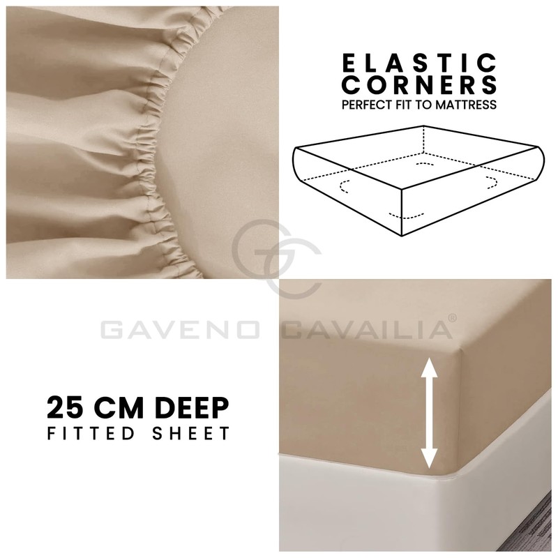 GC GAVENO CAVAILIA 4ft Fitted Bed Sheet- Polycotton Small Double