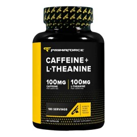 Primaforce Caffeine 100mg + L-theanine 100mg, 180 Servs