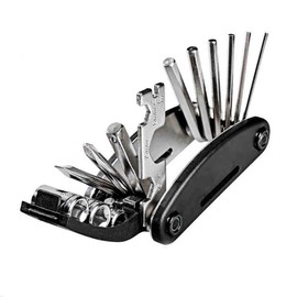 Bike Repair Tool Kit, 16-in-1 Multifunctional Repair Tool, Screwdriver Wrench Socket Extension Rod Allen Key Set, for Road Mountain Bikes