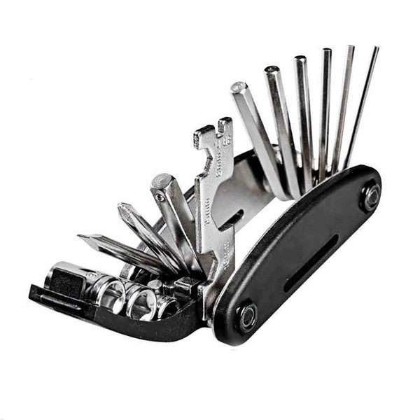 Bike Repair Tool Kit, 16-in-1 Multifunctional Repair Tool, Screwdriver Wrench