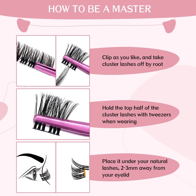 Cluster Lashes, 72 Pcs Individual Lashes, Lash Clusters DIY Eyelash