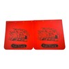 BST BSSP 2PCS Universal Red Mud Flaps 24"x24", Straight Heavy