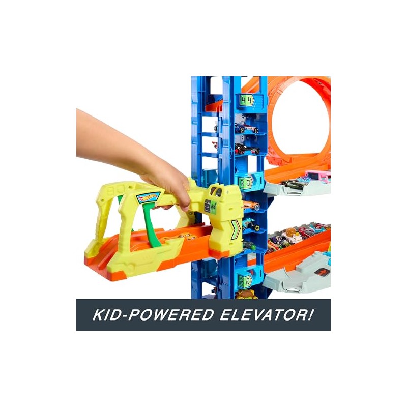 Hot Wheels Pista City Ultimate Garage con 4 Niveles y