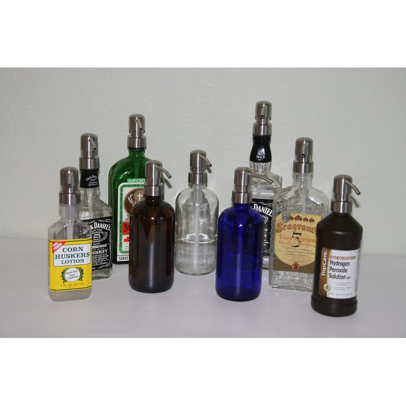 Soap Dispenser Pump Replacement/Liquor Bottle Soap Pumps, Gun Metal Bronze
